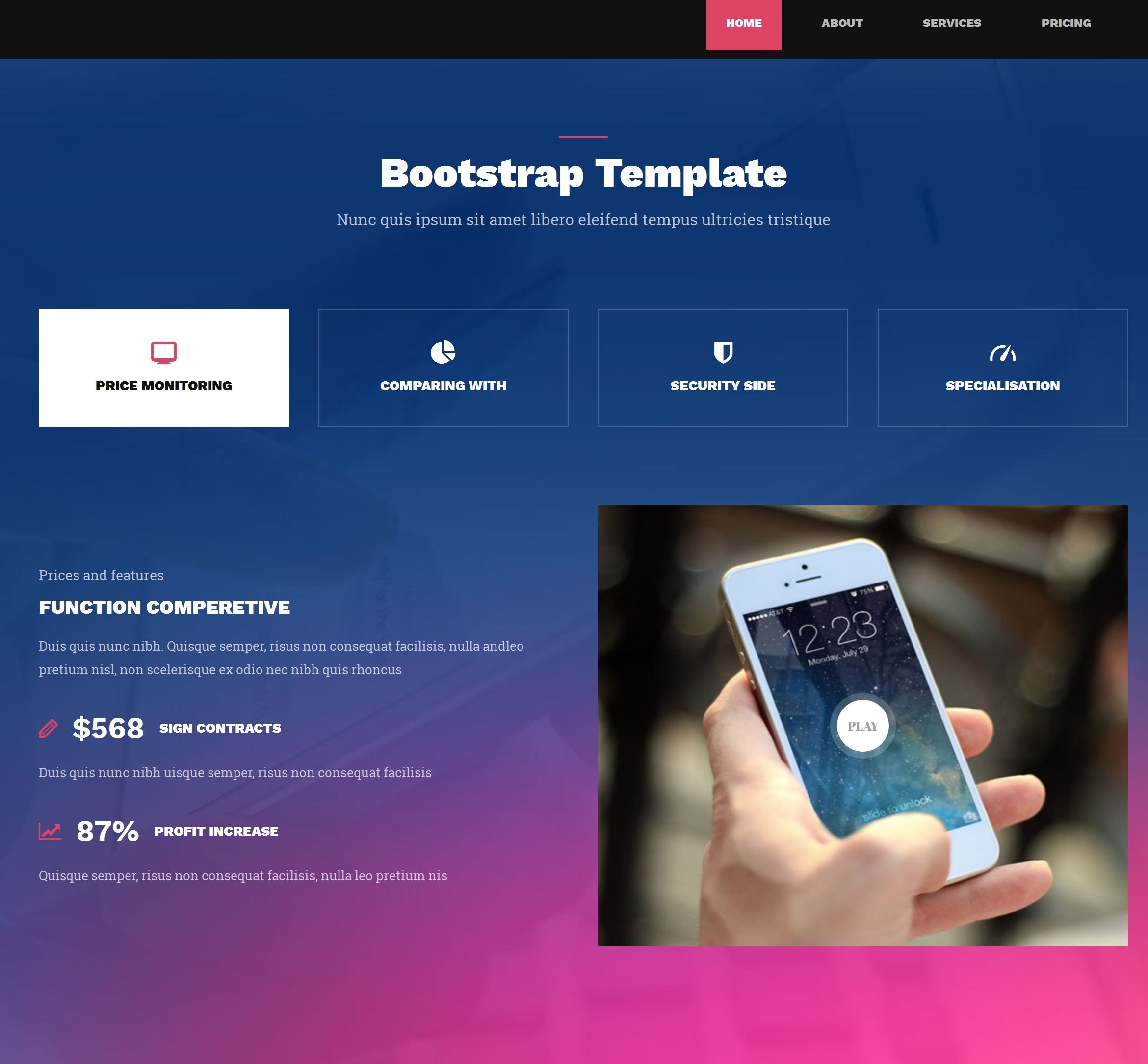 SoftLand – Free Bootstrap Landing Page Template | BootstrapTaste