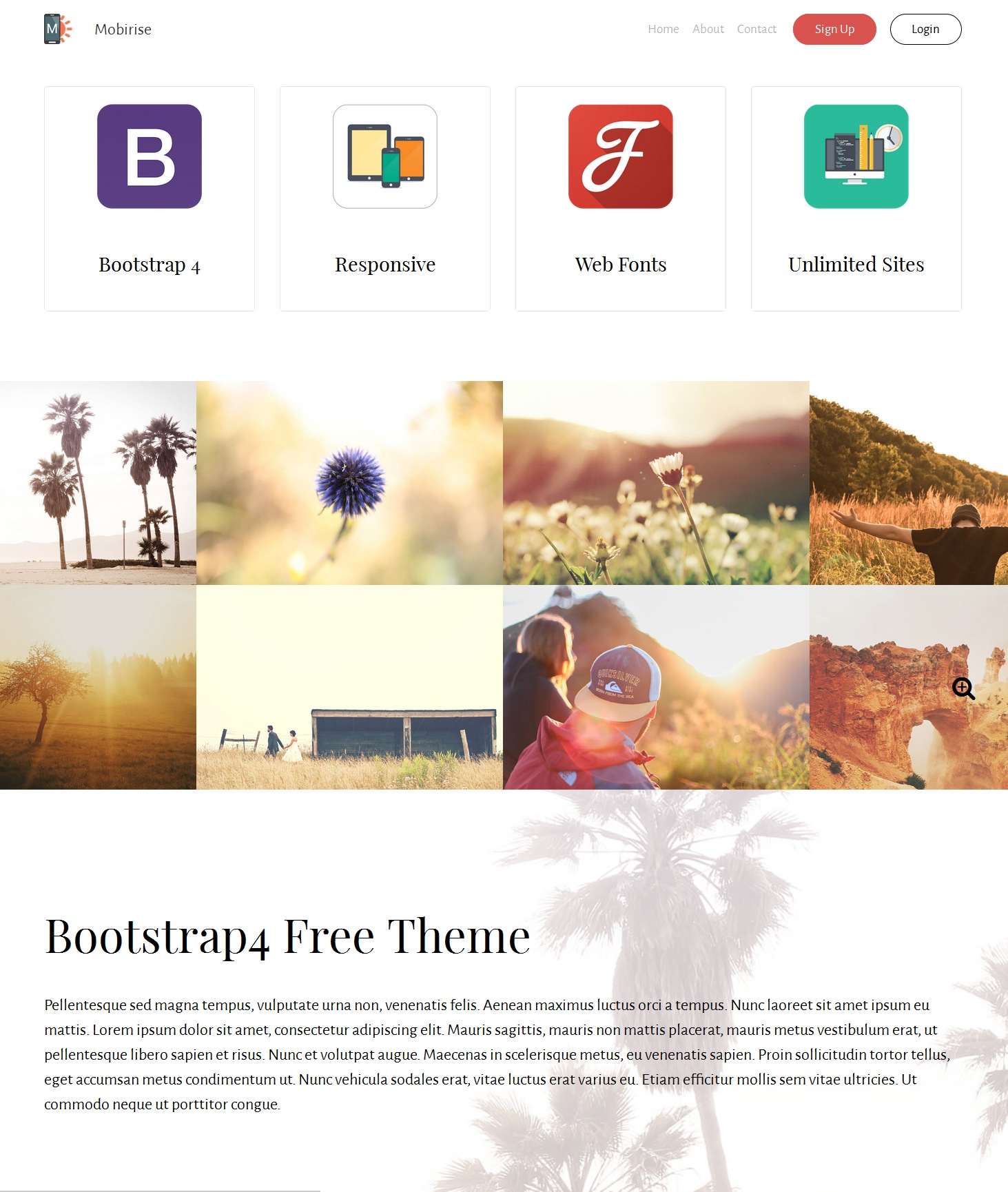 HTML5 Bootstrap Gallery Theme