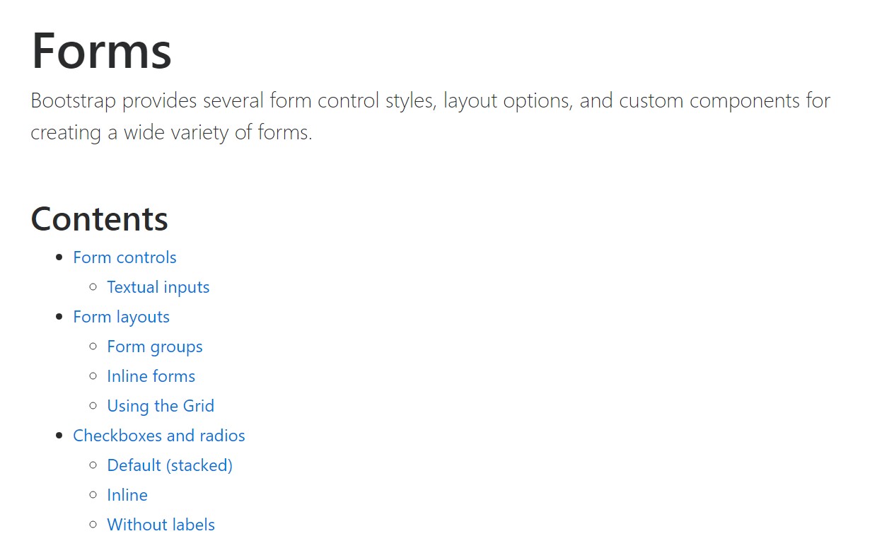  Handling of the label in in Bootstrap Forms: official  records