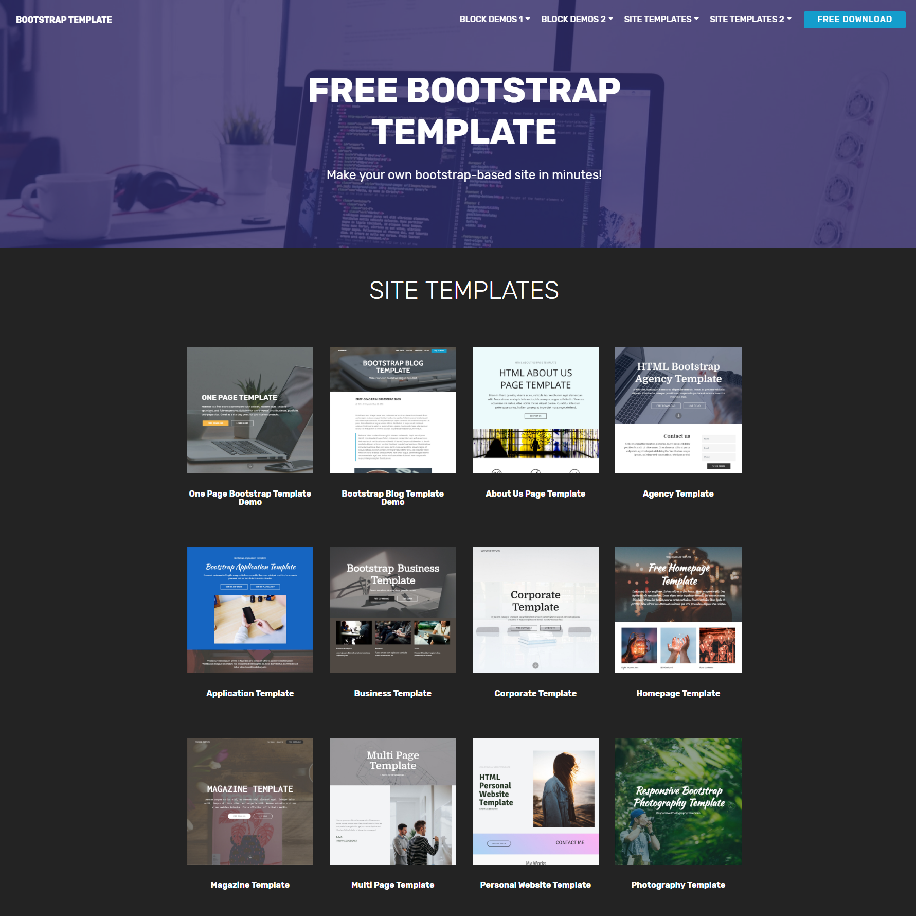 Multi Page Bootstrap Website Templates Free Download Best Design Idea