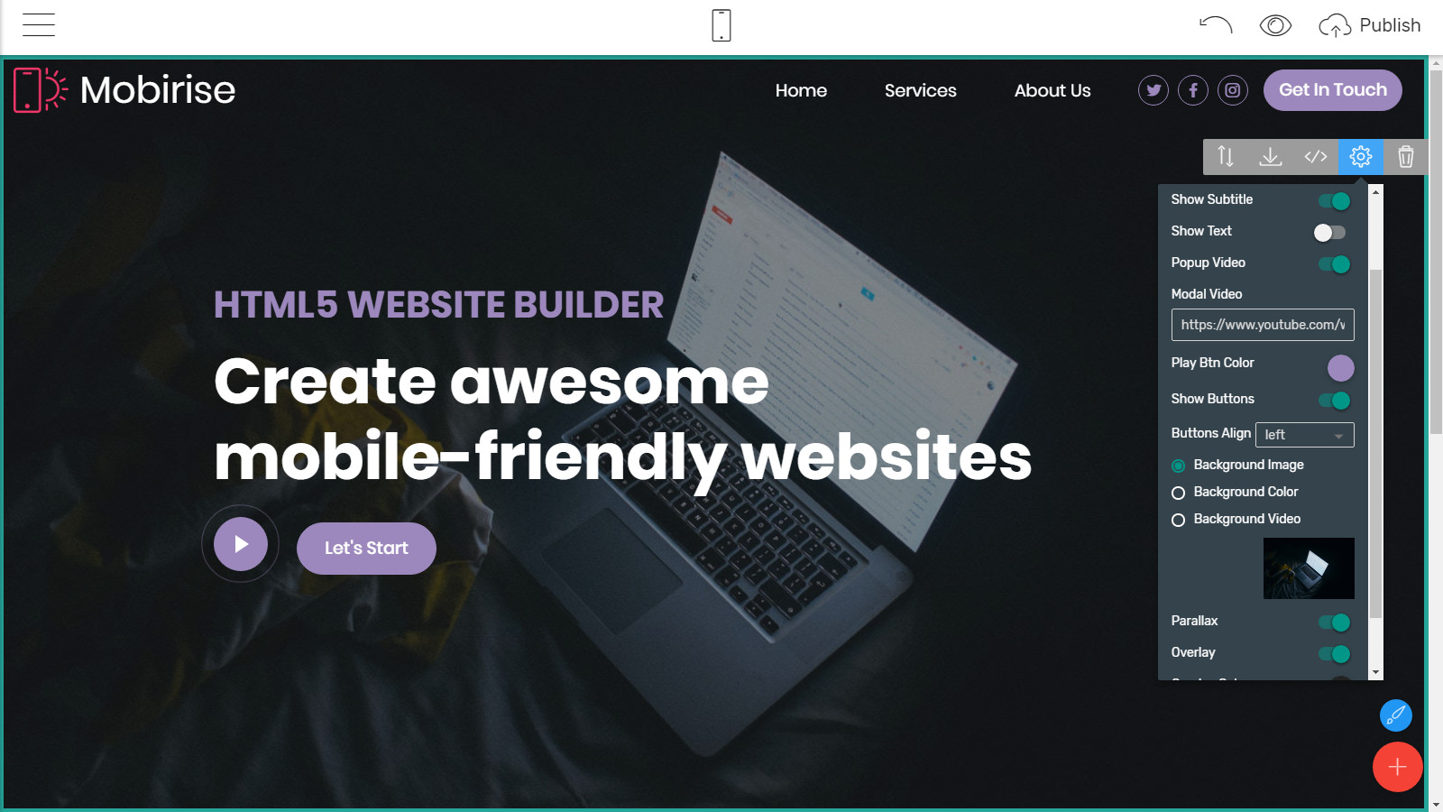 mobile-friendly page themes