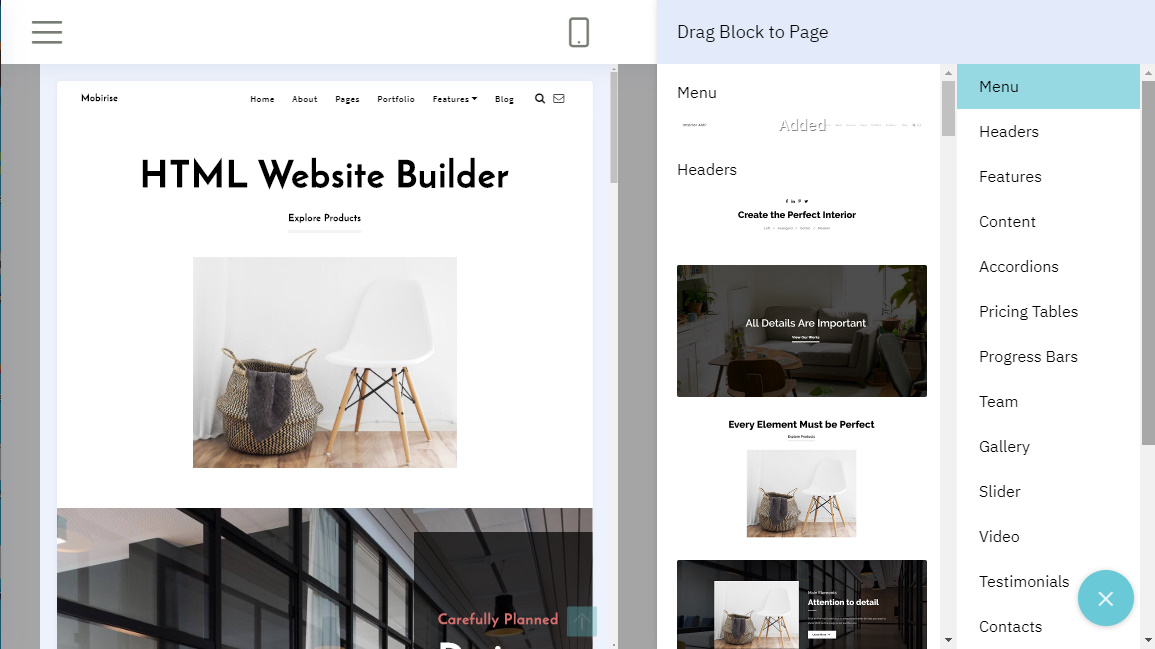 web page builder